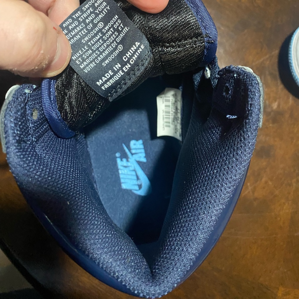 Nike Air Jordan 1 high patent unc blue W9 - Picture 4 of 8